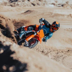 KTM Pounce Shirt 2022 Blue -GearUp Moto 3PW2200104 KTMBluePounceJersey22action2