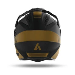 Airoh Commander Adventure Helmet Matte Gold -GearUp Moto ARH170 AirohMatteGoldCommanderHelmetback