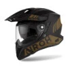Airoh Commander Adventure Helmet Matte Gold -GearUp Moto ARH170 AirohMatteGoldCommanderHelmetleft