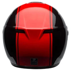 Bell Street SRT Modular Helmet Ribbon Black / Red -GearUp Moto BellSRTModularHelmetRibbonBlackRedBH 711005Rear