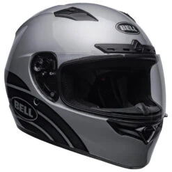 Bell Street Qualifier DLX MIPS Helmet ACE-4 Gloss Grey / Charcoal -GearUp Moto BellStreetQualifierDLXMIPSACE 4GlossGreyCharcoalHelmetBH 71372RightFront3qtr