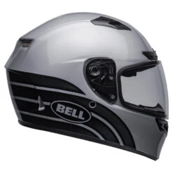 Bell Street Qualifier DLX MIPS Helmet ACE-4 Gloss Grey / Charcoal -GearUp Moto BellStreetQualifierDLXMIPSACE 4GlossGreyCharcoalHelmetBH 71372RightSide