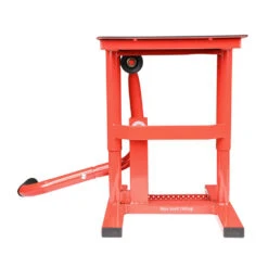 BikeTek MX Lift Comp Stand Red -GearUp Moto BikeTekMXLiftCompStandRedPDSMX01HandleOperation