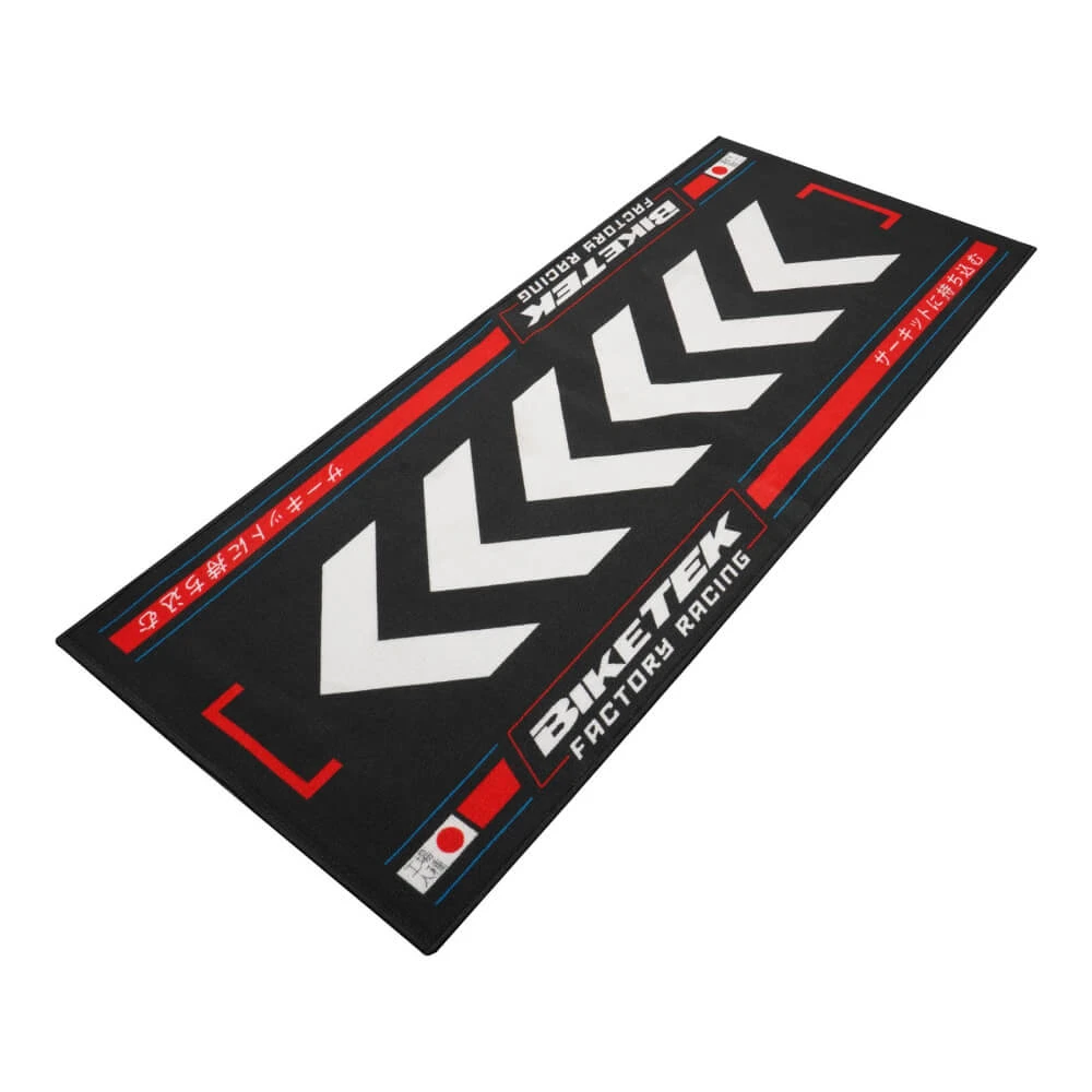 Biketek 'Series 7' Rising Sun Red Garage Mat 3 Biketek 'Series 7' Rising Sun Red Garage Mat