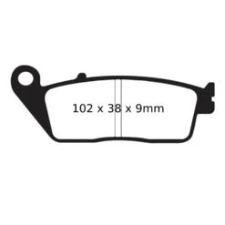 EBC Sintered HH Brake Pads (FA142HH) -GearUp Moto EBCSinteredHHBrakePad FA142HH