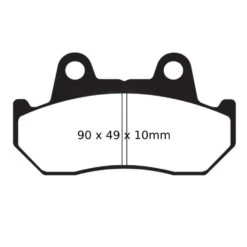 EBC Standard Brake Pads (FA069) -GearUp Moto EBCStandardBrakePads FA069
