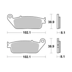 EBC Standard Brake Pads (FA142) -GearUp Moto FA142 EBCBrakePadssizes