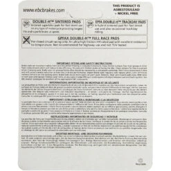 EBC Sintered HH Brake Pads (FA347HH) -GearUp Moto FA347HH EBCBrakePadspackagingback