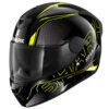 Shark D-Skwal 2 Helmet Cadium Black / Yellow -GearUp Moto HE 4060E KYK SharkD Skwal2Cadium KYK Helmet
