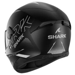 Shark D-Skwal 2 Helmet Cadium Matt Black / Anthracite -GearUp Moto HE 4061E KAK SharkD Skwal2CadiumMatte KAK Helmetback