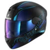 Shark D-Skwal 2 Helmet Cadium Matt Black / Blue 2 Shark D-Skwal 2 Helmet Cadium Matt Black / Blue -GearUp Moto HE 4061E KBK SharkD Skwal2CadiumMatte KBK Helmet