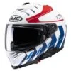 HJC I71 Simo MC21SF Full Face Helmet White / Red / Blue -GearUp Moto HJCi71SimoMC21SFWhiteRedBlueI71SW