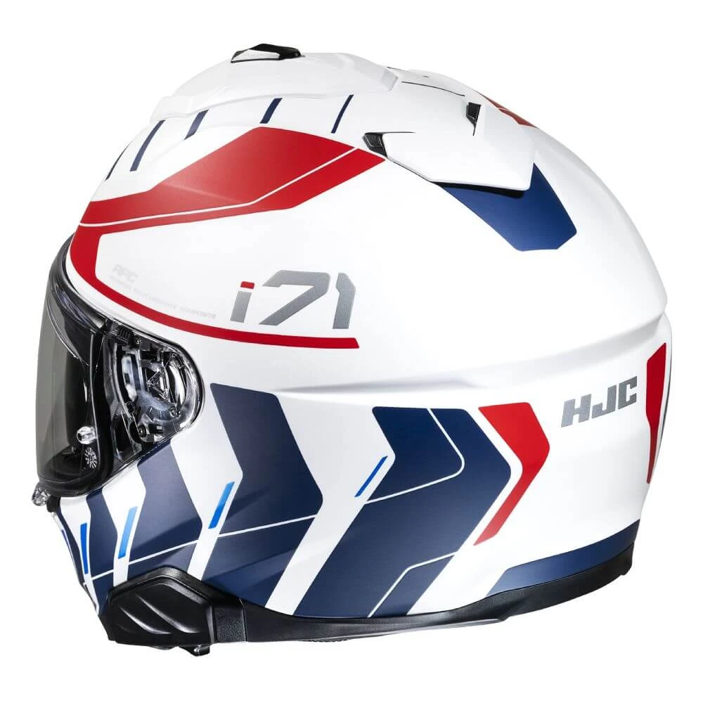 HJC I71 Simo MC21SF Full Face Helmet White / Red / Blue 7 HJC I71 Simo MC21SF Full Face Helmet White / Red / Blue - Image 5