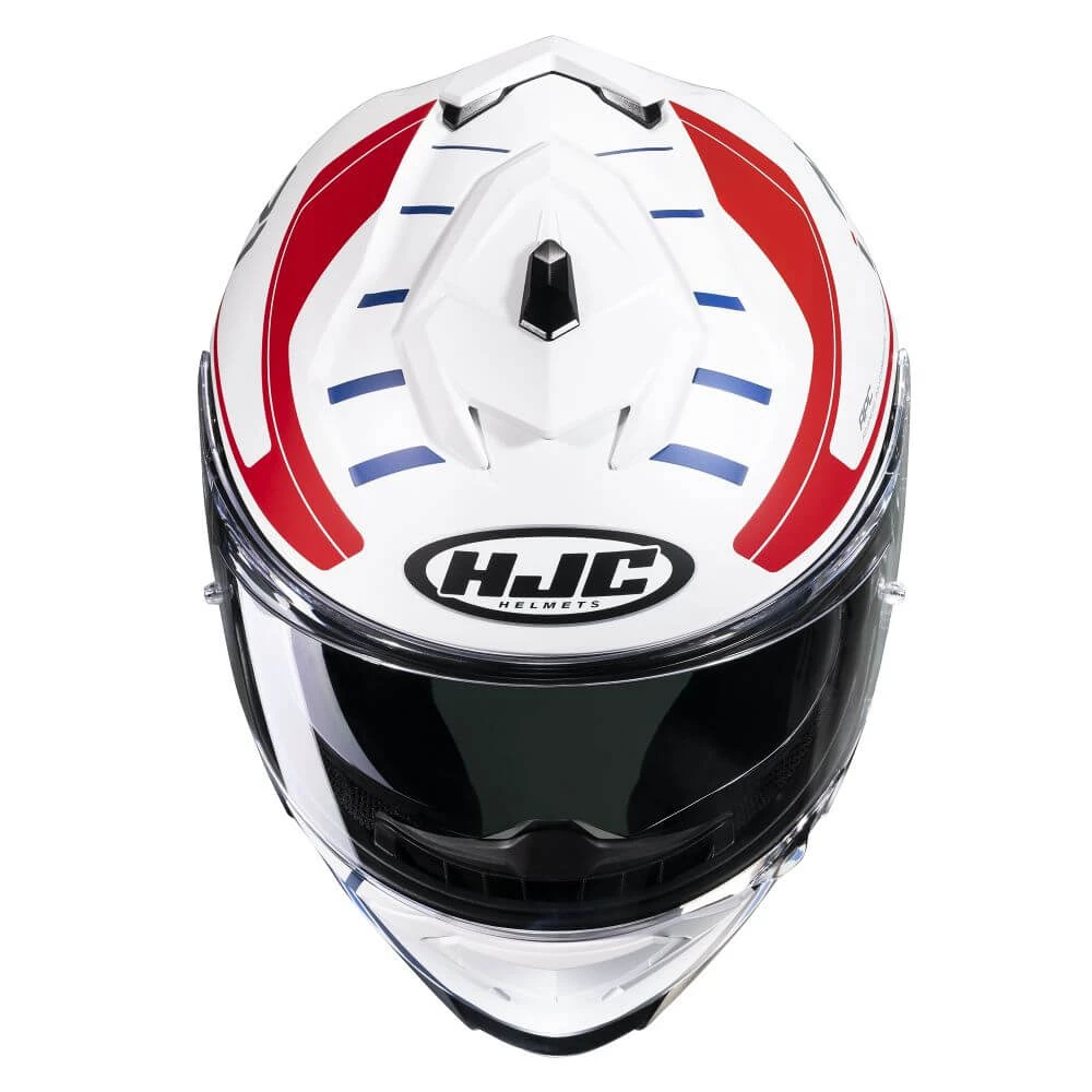 HJC I71 Simo MC21SF Full Face Helmet White / Red / Blue 6 HJC I71 Simo MC21SF Full Face Helmet White / Red / Blue - Image 4
