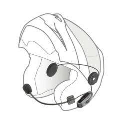 Interphone U-COM 6R Intercom Twin Pack -GearUp Moto InterphoneU COM6RTwinPackINTP UCOM6RTPHelmetFitment2