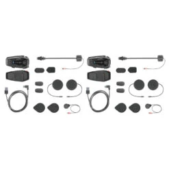Interphone U-COM 8R Intercom Twin Pack -GearUp Moto InterphoneU COM8RTwinPackINTP UCOM8RTPContents