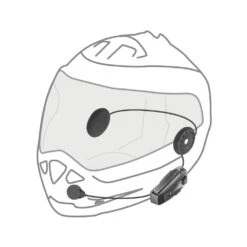 Interphone U-COM 8R Intercom Twin Pack -GearUp Moto InterphoneU COM8RTwinPackINTP UCOM8RTPHelmetFitment1