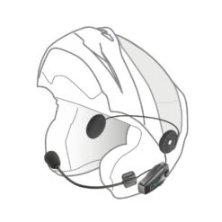 Interphone U-COM 8R Intercom Twin Pack -GearUp Moto InterphoneU COM8RTwinPackINTP UCOM8RTPHelmetFitment2