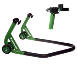 Kawasaki Premium Motorcycle Rear Paddock Stand -GearUp Moto KawasakiPremiumRearStandwithLforks