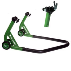 Kawasaki Premium Motorcycle Rear Paddock Stand -GearUp Moto KawasakiPremiumRearStandwithYforks