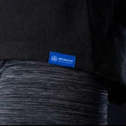 Oxford Advanced Half-Zip Fleece Black 9 Oxford Advanced Half-Zip Fleece Black -GearUp Moto LA214501 OxfordAdvancedBlackHalfzipFleecedetail