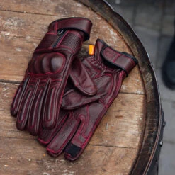 Merlin Glory Leather Gloves Oxblood -GearUp Moto MerlinGloryLeatherGlovesOxbloodME MLG044OXBLifestyle1