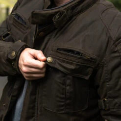 Merlin Perton Jacket Olive -GearUp Moto MerlinPertonJacketOliveME MTP124OLV 04LifestyleChestVent