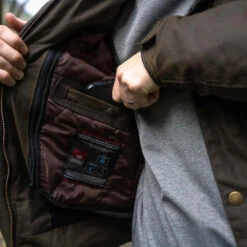 Merlin Perton Jacket Olive -GearUp Moto MerlinPertonJacketOliveME MTP124OLV 04LifestyleInnerPocket