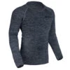 Oxford Advanced Base Layer Top Charcoal Marl -GearUp Moto OxfordAdvancedBaseLayerTopCharcoalMarlOF 214101Front3qtr