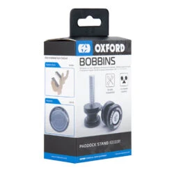 Oxford Bobbins M12 (1.25 Thread) Black -GearUp Moto OxfordBobbinsM12 1.25Thread BlackOX785Packaging