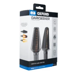 Oxford DarkSeeker Sequential Indicators -GearUp Moto OxfordDarkSeekerSequentialIndicatorsEL365Packaging