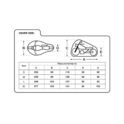 Oxford Protex Stretch Indoor Premium Stretch-Fit Cover -GearUp Moto OxfordProtexStretchIndoorPremiumStretch FitCoverCV17SizeGuide