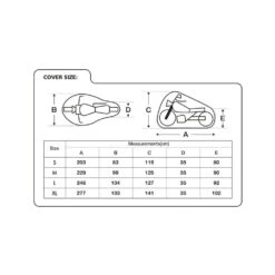 Oxford Protex Stretch Outdoor Premium Stretch-Fit Cover 11 Oxford Protex Stretch Outdoor Premium Stretch-Fit Cover -GearUp Moto OxfordProtexStretchOutdoorPremiumStretch FitCoverCV16SizeGuide
