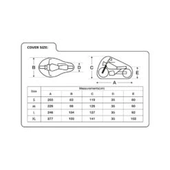 Oxford Rainex Outdoor Cover -GearUp Moto OxfordRainexOutdoorCoverCV50