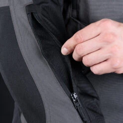 Oxford Rockland Men's Jacket Charcoal / Black / Red -GearUp Moto OxfordRocklandJacketCharcoalBlackRedOF TM221401ArmVent