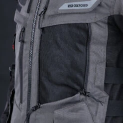 Oxford Rockland Men's Jacket Charcoal / Black / Red -GearUp Moto OxfordRocklandJacketCharcoalBlackRedOF TM221401TorsoVent