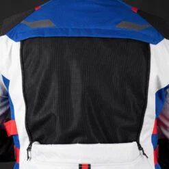 Oxford Rockland Men's Jacket Arctic / Black / Red -GearUp Moto OxfordRocklandMSJacketArcticBlkRedOF TM221403BackVent