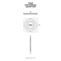 Quad Lock MAG Universal Adaptor -GearUp Moto QuadLockMAGUniversalAdaptorQL560070TechnicalSpecification