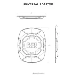 Quad Lock Original Universal Adaptor -GearUp Moto QuadLockOriginalUniversalAdaptorQL560015TechnicalSpecification