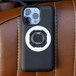 Quad Lock Phone Ring / Stand -GearUp Moto QuadLockPhoneRingStandQL560198FittedExample2