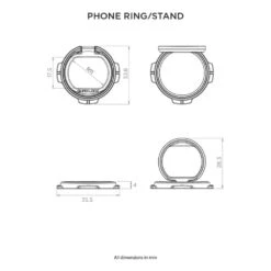 Quad Lock Phone Ring / Stand -GearUp Moto QuadLockPhoneRingStandQL560198TechnicalSpecification