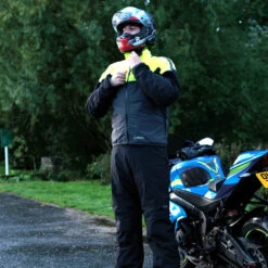 Oxford Rainseal Pro MS Trousers Black 7 Oxford Rainseal Pro MS Trousers Black -GearUp Moto RM221102 R S OxfordRainsealProMSPantsworn