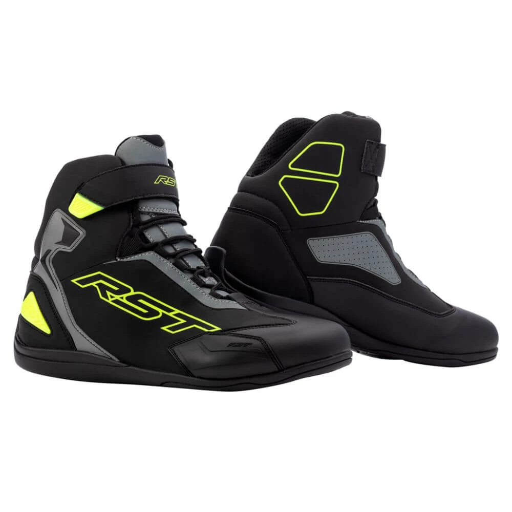 RST Sabre Moto Men's Shoes Flo Yellow 3 RST Sabre Moto Men's Shoes Flo Yellow