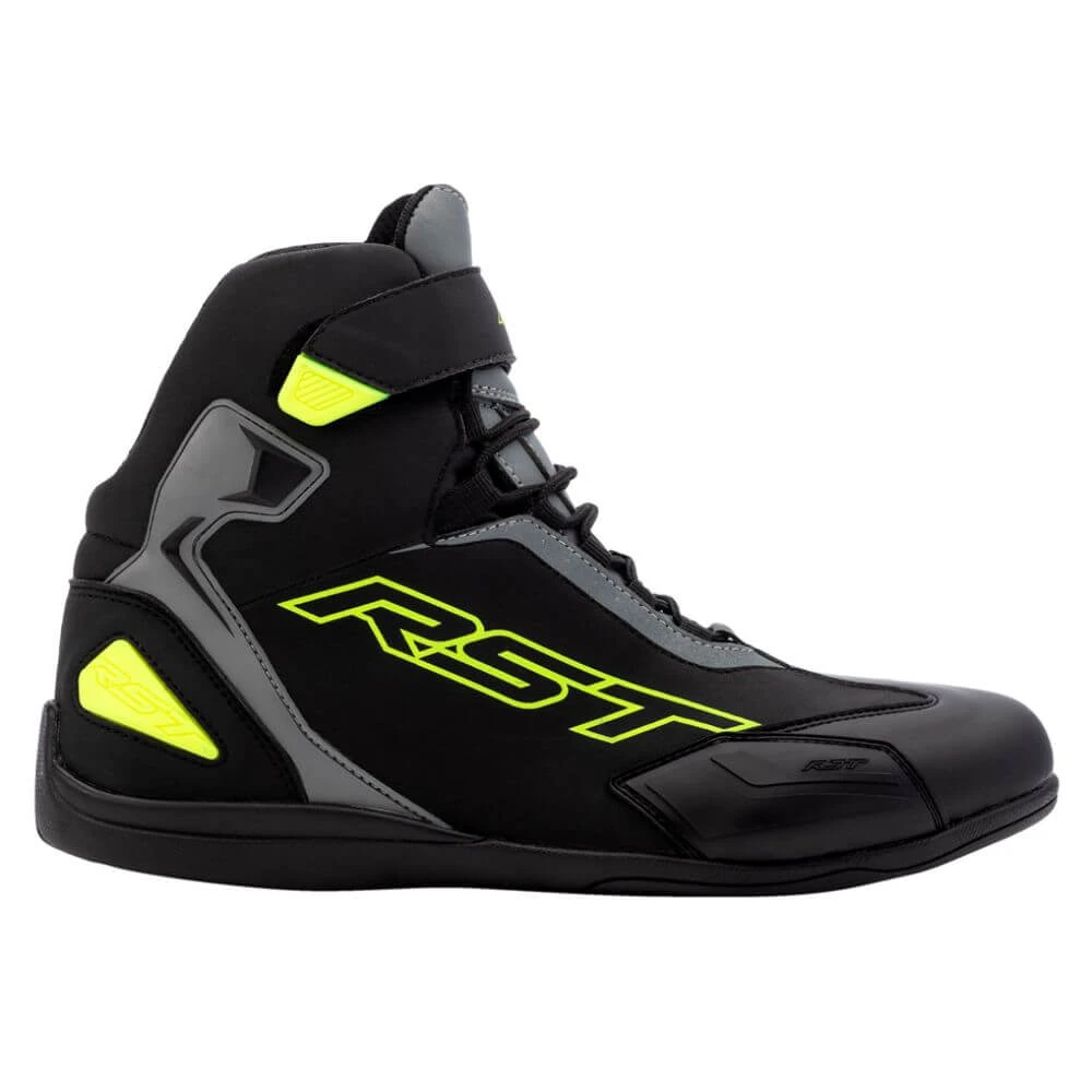 RST Sabre Moto Men's Shoes Flo Yellow 4 RST Sabre Moto Men's Shoes Flo Yellow - Image 2