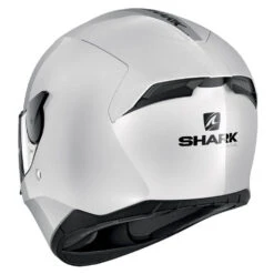 Shark D-Skwal 2 Helmet Blank White 8 Shark D-Skwal 2 Helmet Blank White -GearUp Moto SharkD Skwal2WHUBlankWhiteHelmetRear