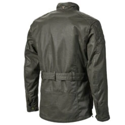 Triumph Beck 2 Jacket Khaki -GearUp Moto TriumphBeck2WaxedJacketKhakiMTHS20112Rear3qtr