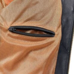 Triumph Braddan Air Race Leather Jacket -GearUp Moto TriumphBraddanAirRacingLeatherJacketBlackGoldMLES22106Inner