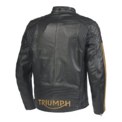 Triumph Braddan Sport Jacket Black / Gold -GearUp Moto TriumphBraddanSportJacketBlackGoldMLES2338rear3qtr
