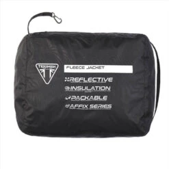 Triumph Fleece Jacket Black -GearUp Moto TriumphMen sFleeceJacketBlackStoragePouch