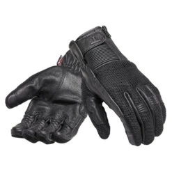 Triumph Raven Mesh / Leather Gloves Black